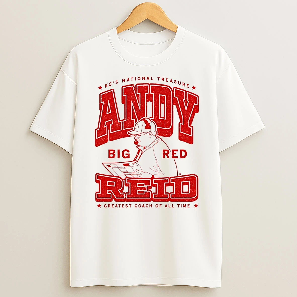 Lcs National Treasure Andy Reid Big Red Circle Tshirt Hoodie