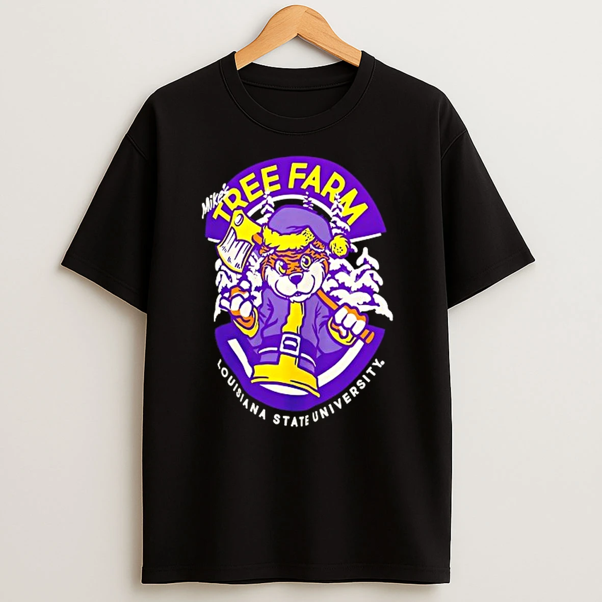 Lsu Tigers Tree Farm Christmas Mascot Tshirt Hoodie