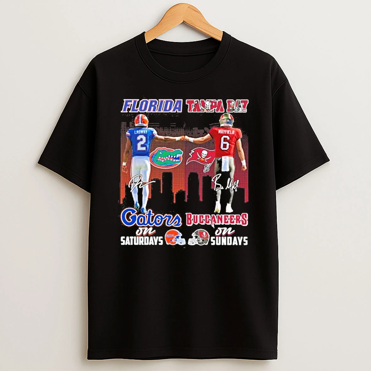 Lagway Gators On Saturdays And Mayfield Buccaneers On Sundays Tshirt Hoodie