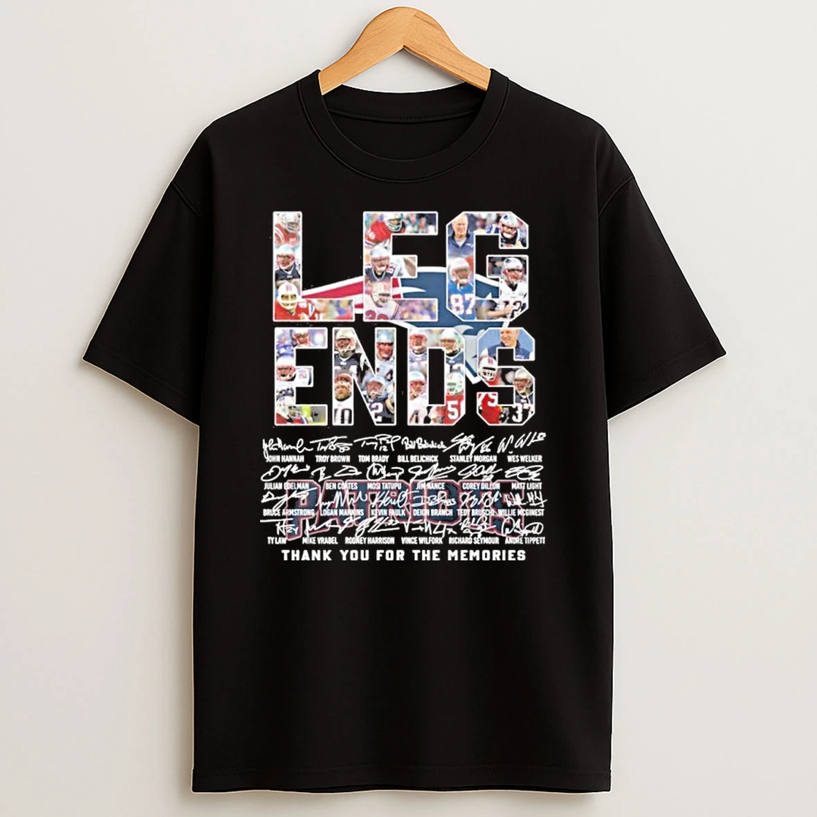 Legends New England Patriots Players Thank You For The Memories Tshirt Hoodie