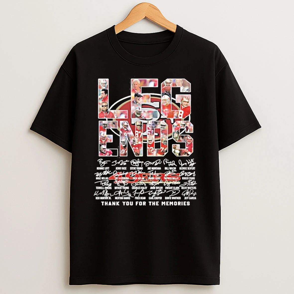 Legends San Francisco 49ers Players Thank You For The Memories Tshirt Hoodie