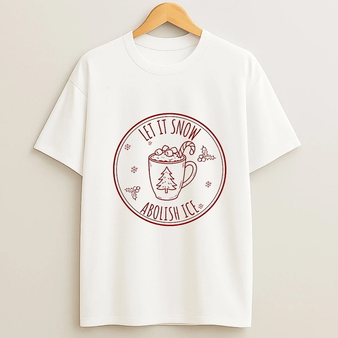 Let It Snow Abolish Ice Merry Christmas Tshirt Hoodie