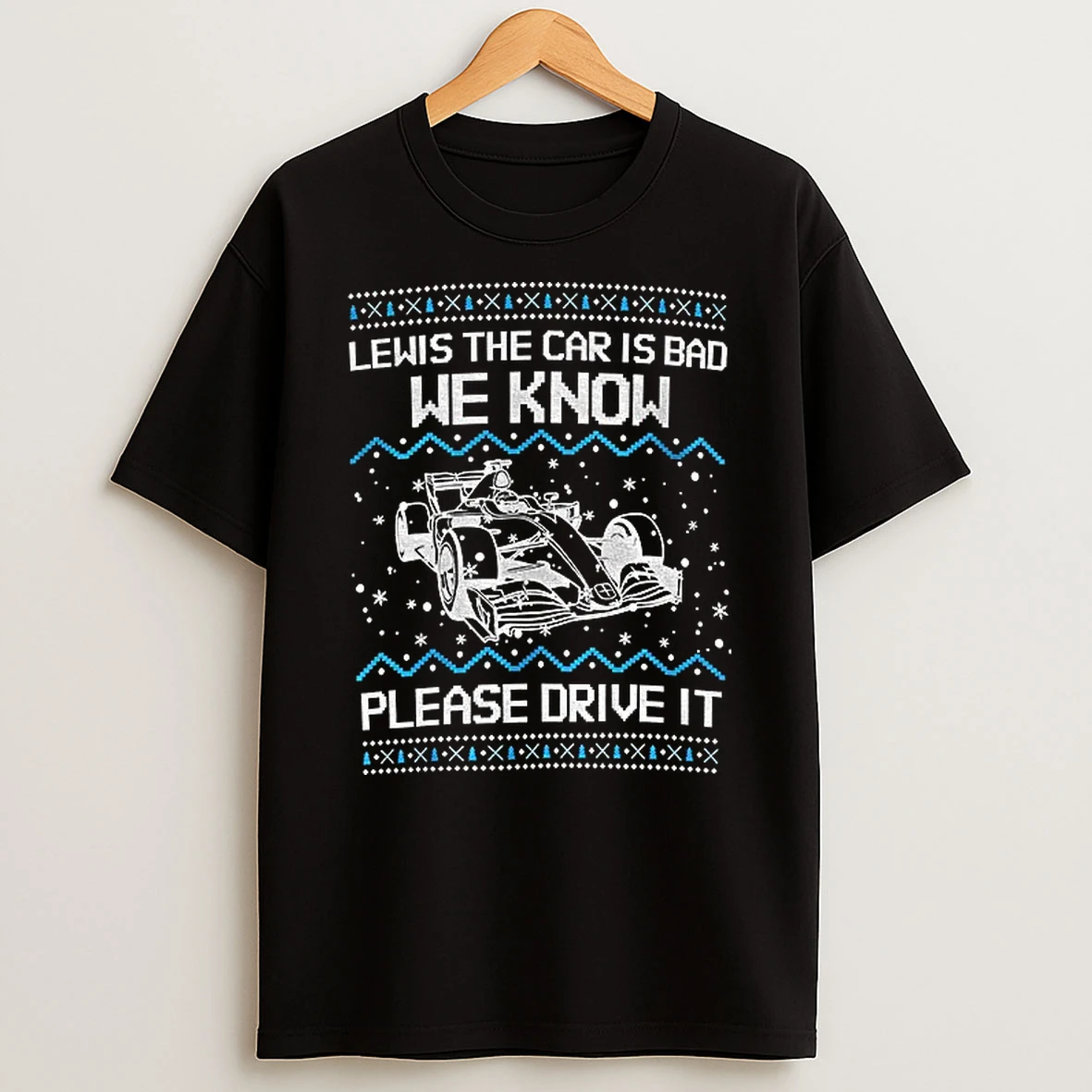 Lewis The Car Is Bad We Know Please Drive It Merry Christmas Tshirt Hoodie
