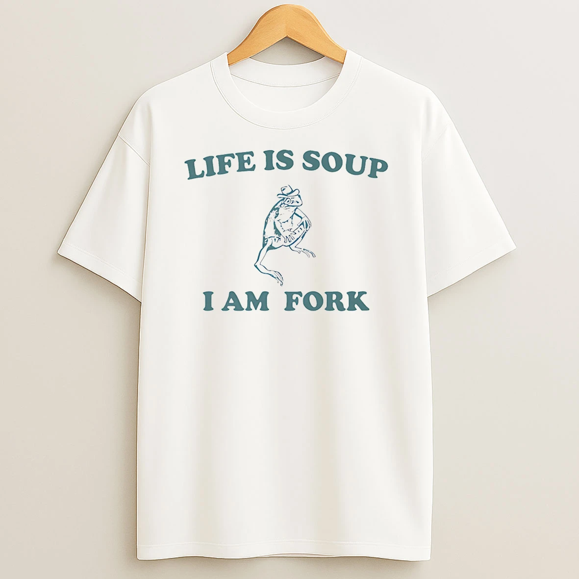 Life Is Soup I Am Fork Frog Tshirt Hoodie