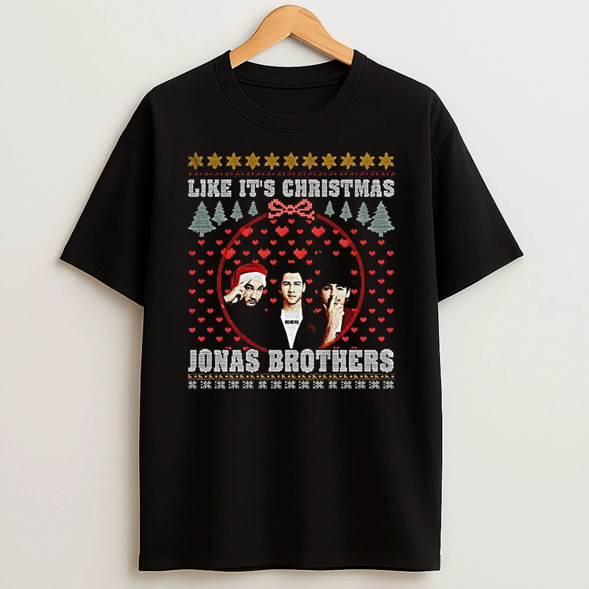 Like Its Christmas Jonas Brothers Ugly Xmas Tshirt Hoodie