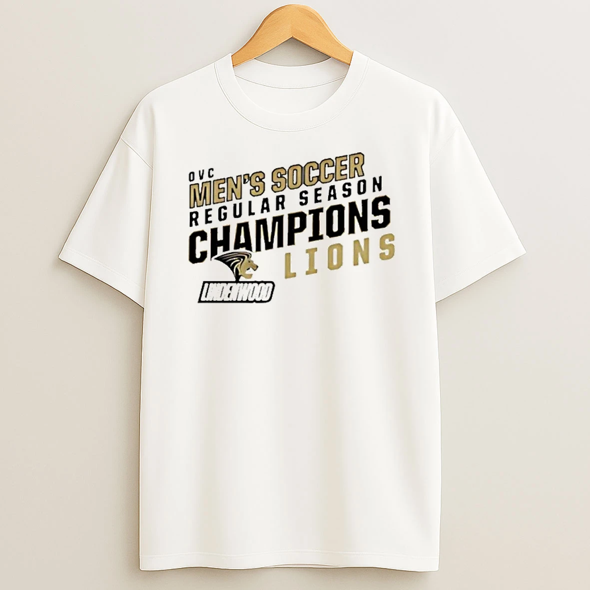 Lindenwood Cheer 2025 Ovc Mens Soccer Regular Season Champions Tshirt Hoodie