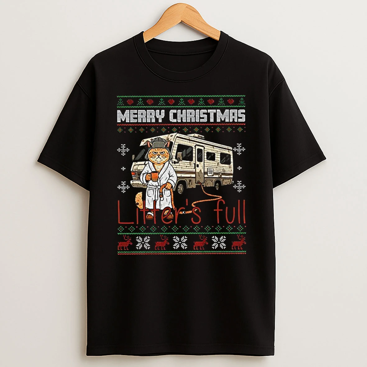 Litters Full Cat Ugly Christmas Tshirt Hoodie
