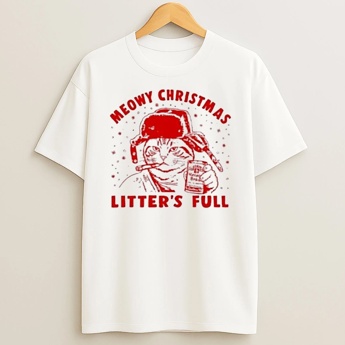 Litters Full Meowy Christmas Vacation Cat Tshirt Hoodie
