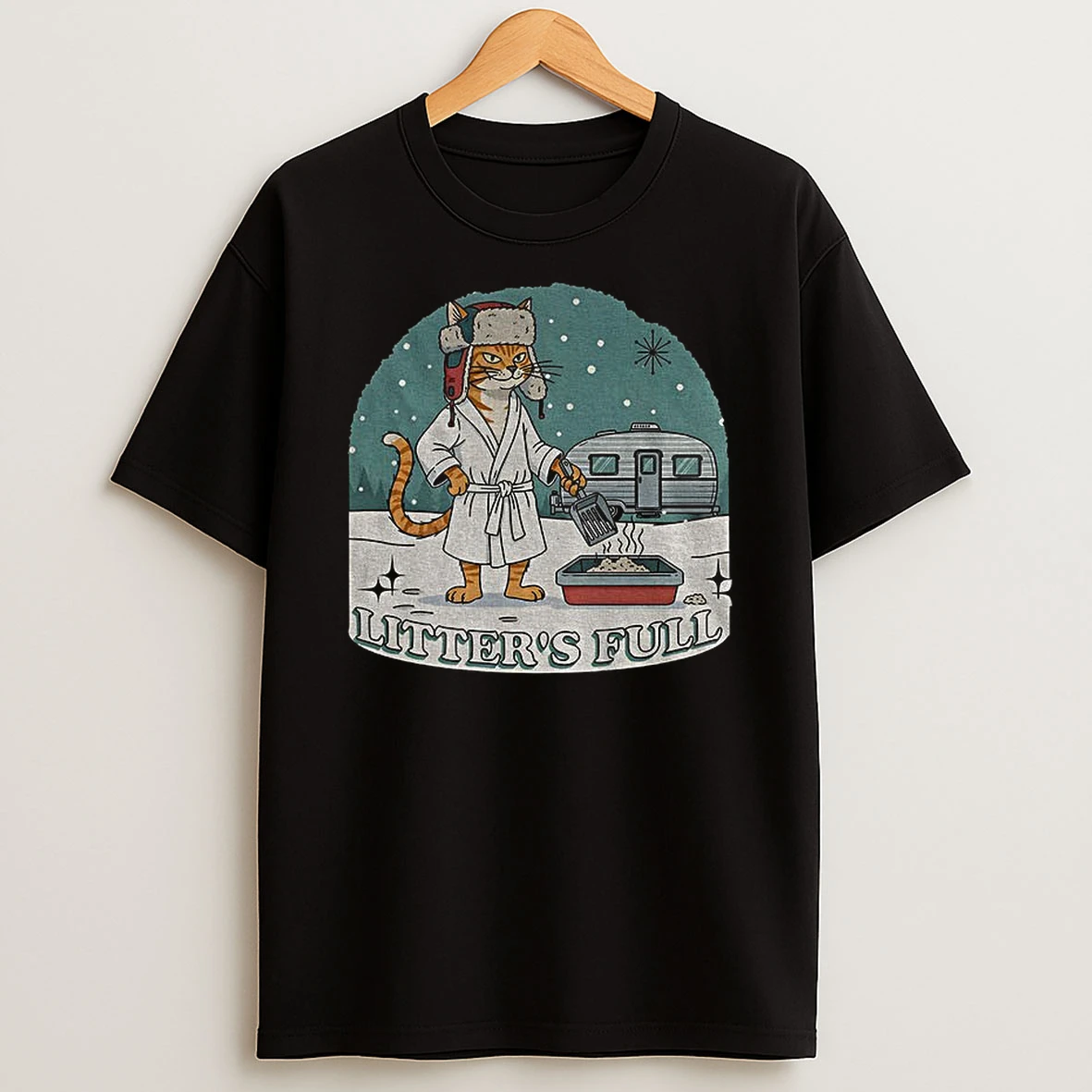 Litters Full Funny Cat Christmas Parody Tshirt Hoodie