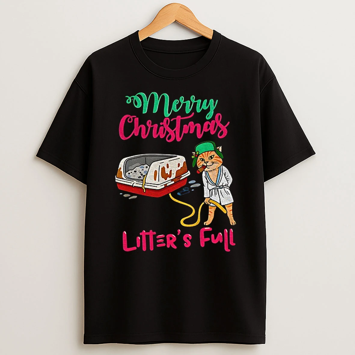 Litters Full Christmas Cat Meme Tshirt Hoodie