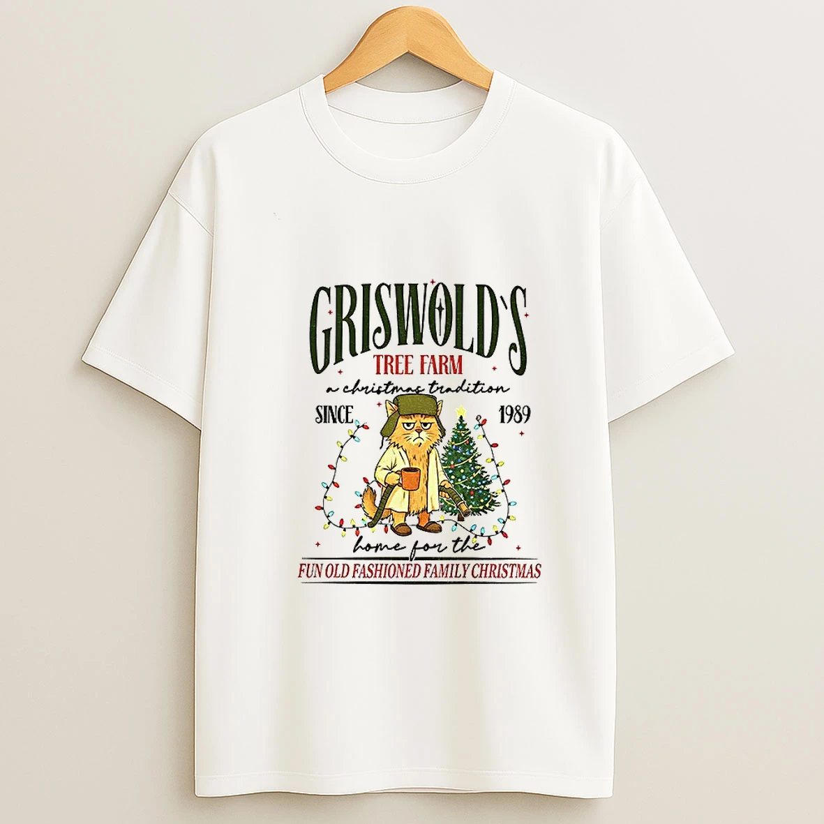 Litters Full Cat Griswolds Tree Farm Christmas Tradition Since 1989 Hme For The Fun Old Fashioned Family Christmas Tshirt Hoodie
