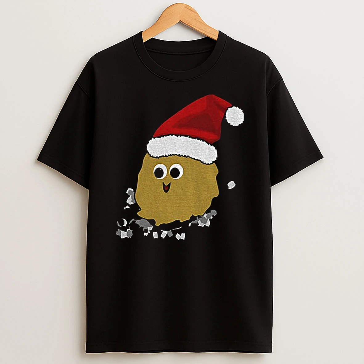 Little Poop Santa Hat Merry Christmas Funny Tshirt Hoodie