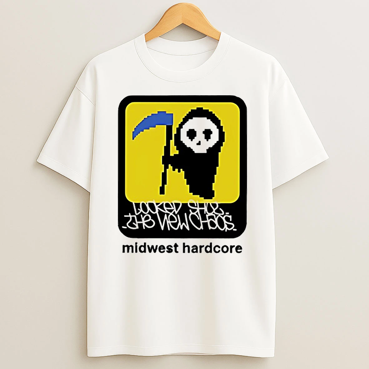 Locked Shut Reaper Midwest Hardcore Circle Tshirt Hoodie