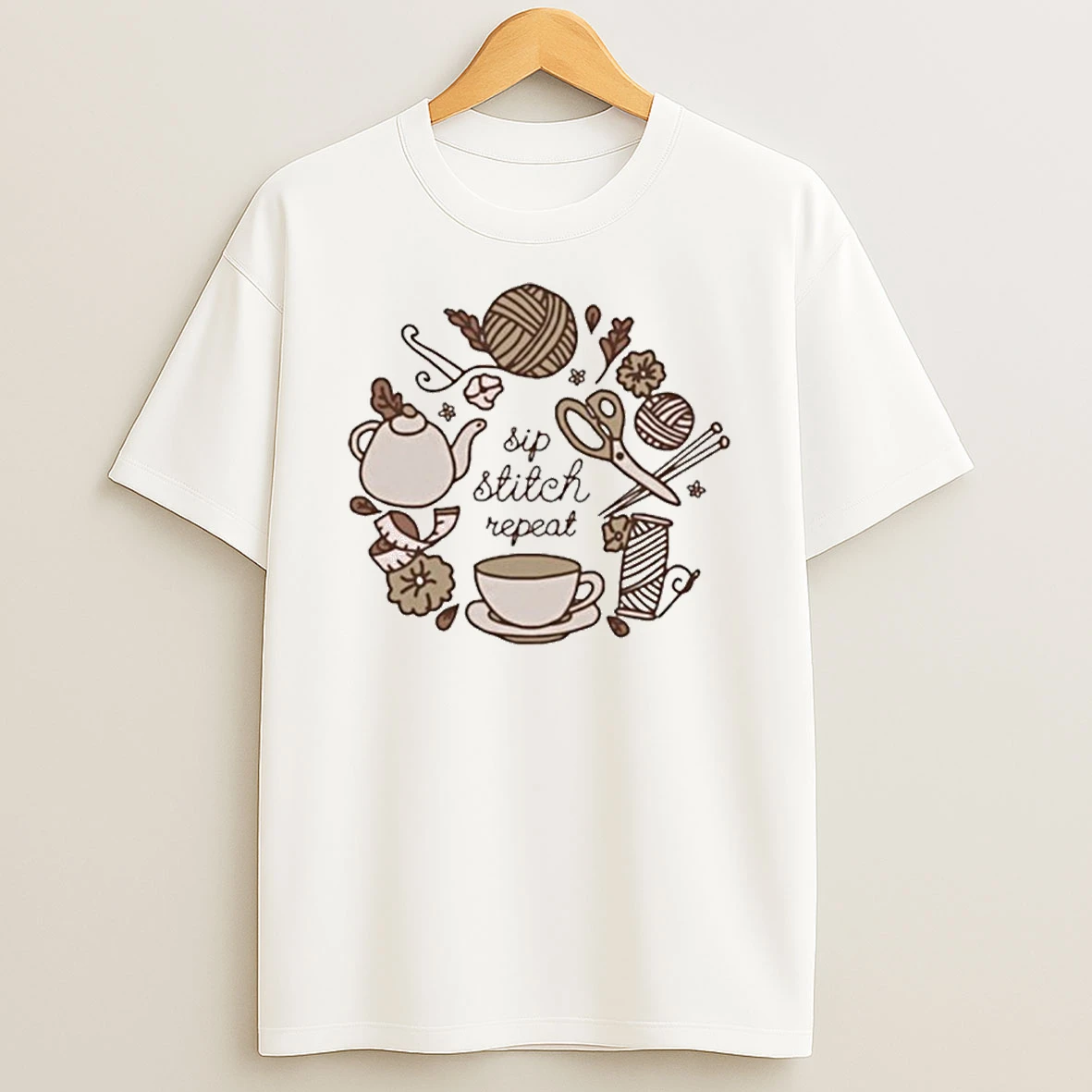 Loepsie Milky Earl Grey Tshirt Hoodie