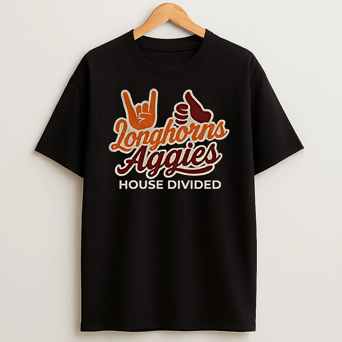 Longhorns Aggies House Divided Tshirt Hoodie