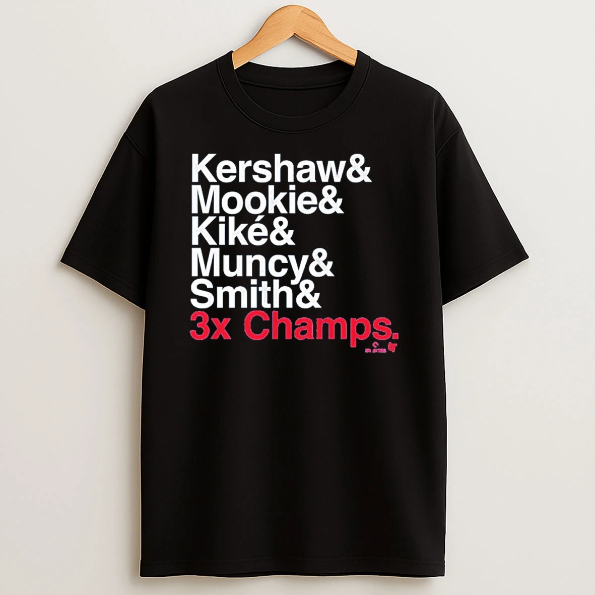 Los Angeles Baseball Ampersand 3 Time Champs Tshirt Hoodie