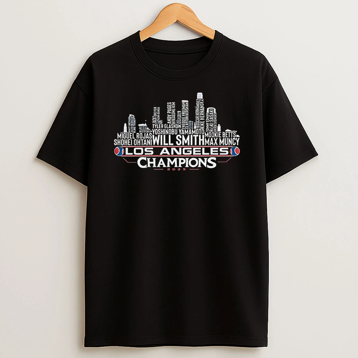 Los Angeles Baseball World Champions Team Series 2025 La City Skyline Tshirt Hoodie