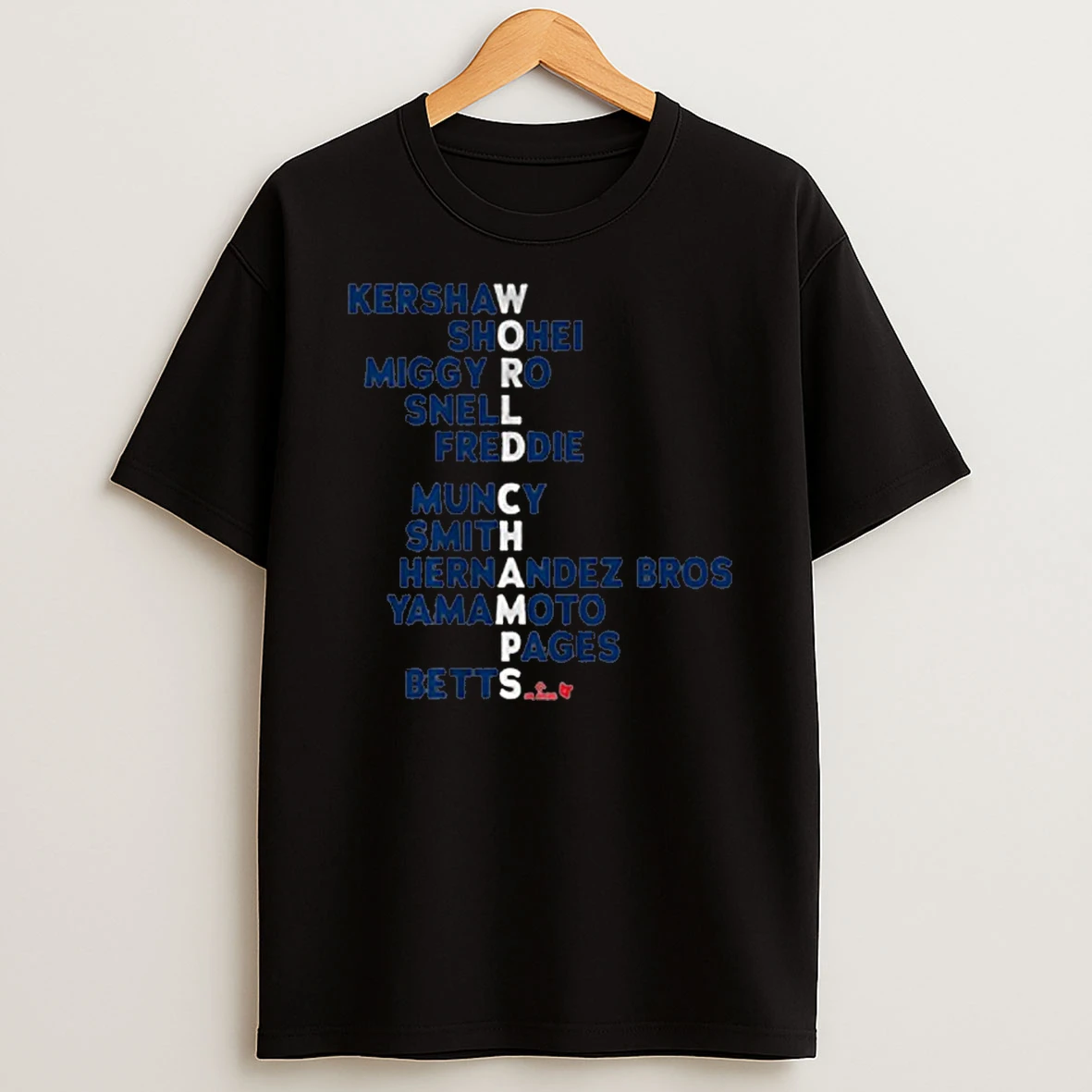 Los Angeles Baseball World Champs Acrostic Tshirt Hoodie