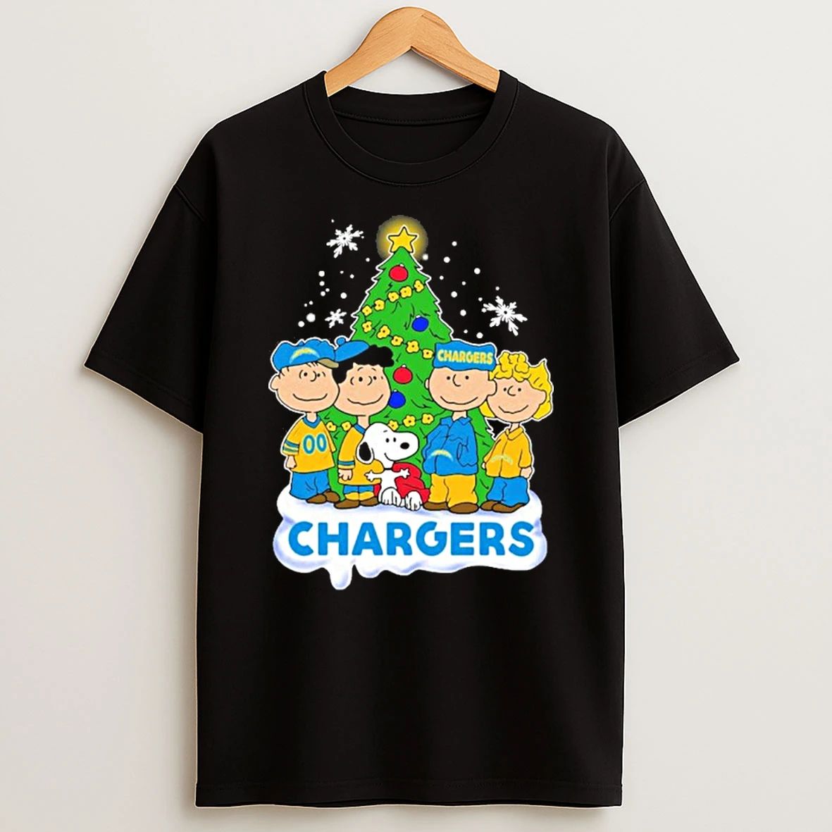 Los Angeles Chargers X The Peanuts Christmas 2025 Tshirt Hoodie
