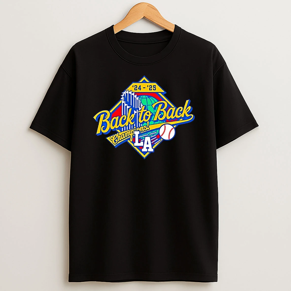 Los Angeles Dodgers 2024 2025 World Series Back To Back Champions Tshirt Hoodie