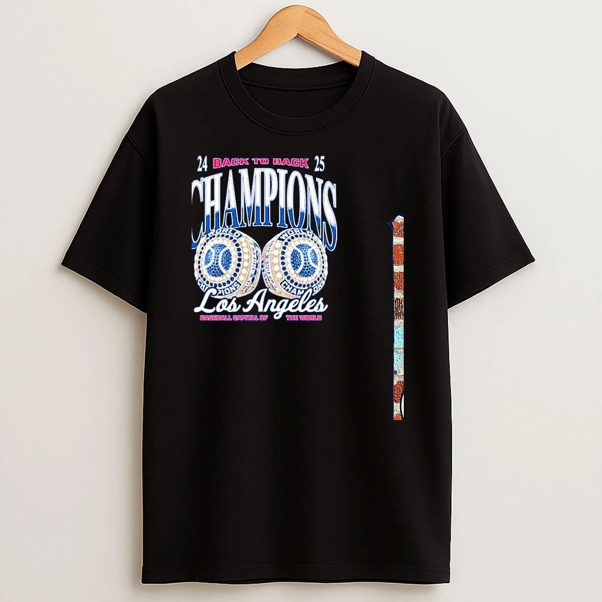 Los Angeles Dodgers 2024 2025 Back To Back Ring Blue Tshirt Hoodie