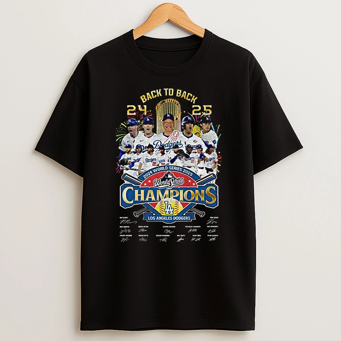 Los Angeles Dodgers 2025 Mlb Back To Back World Series Champions Tshirt Hoodie