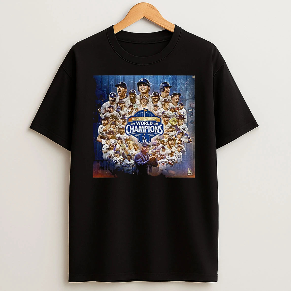 Los Angeles Dodgers 2025 World Series Champions Jersey Roster Tshirt Hoodie
