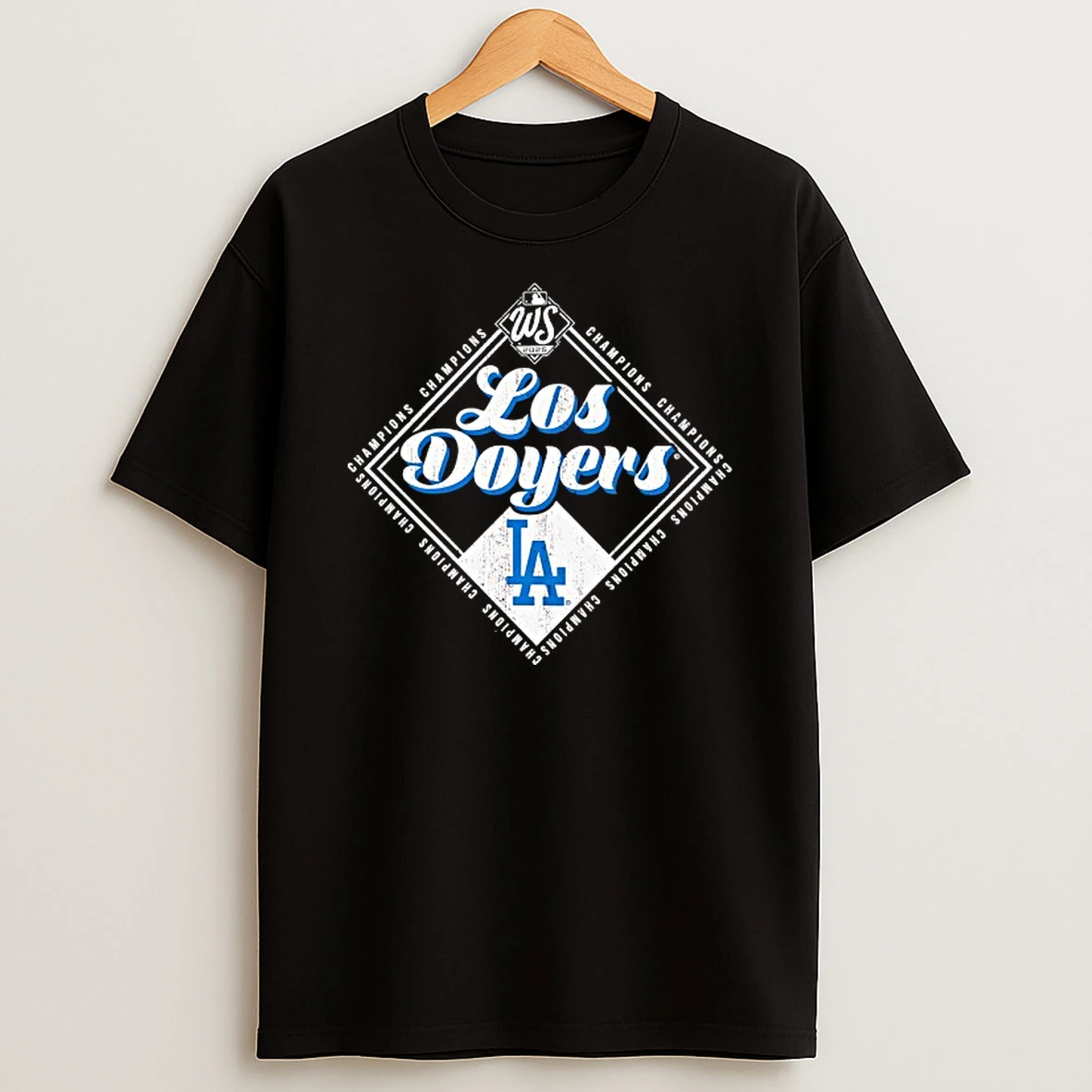 Los Angeles Dodgers 2025 World Series Champions Los Doyers Diamond Logo Tshirt Hoodie