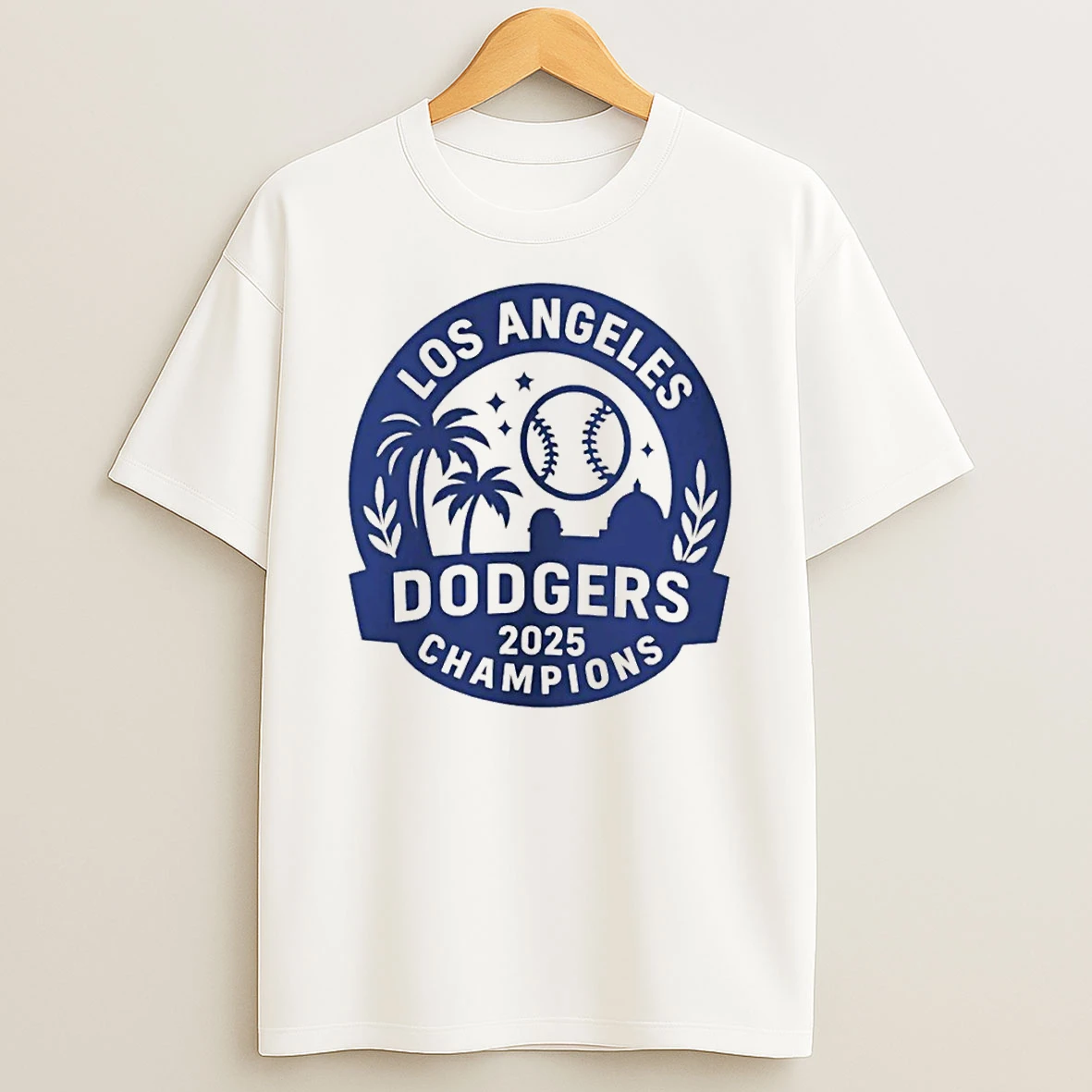 Los Angeles Dodgers 2025 World Series Champions Mlb Logo Tshirt Hoodie