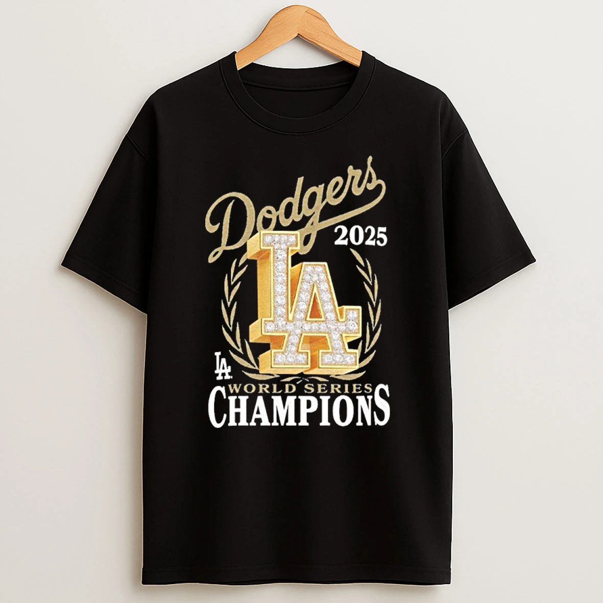 Los Angeles Dodgers 2025 World Series Champions Medallion Logo Tshirt Hoodie