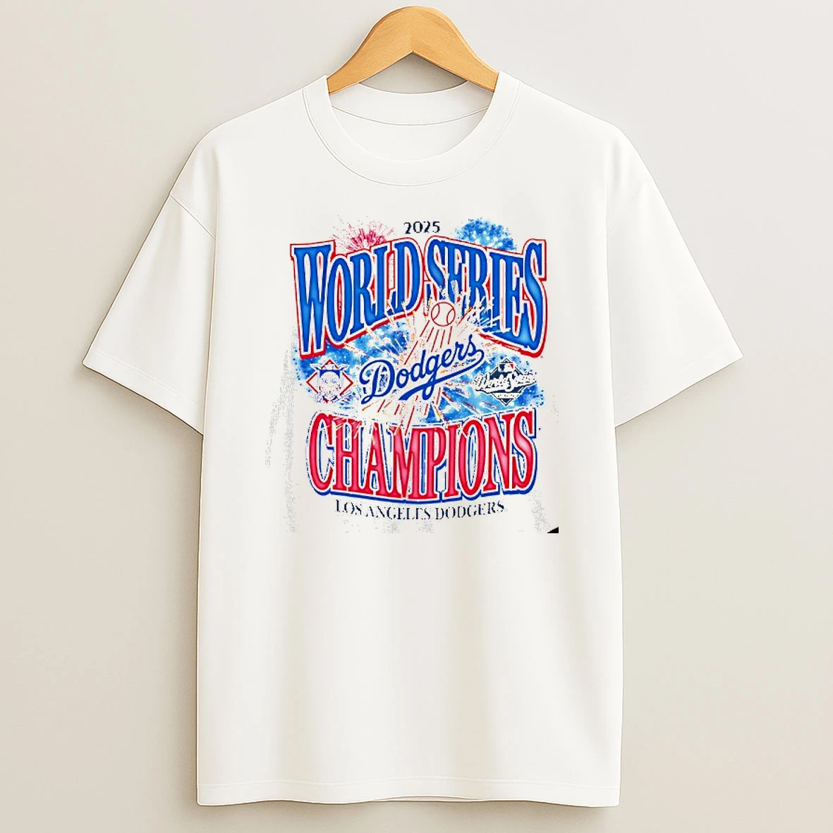 Los Angeles Dodgers 2025 World Series Champions Fireworks Tshirt Hoodie