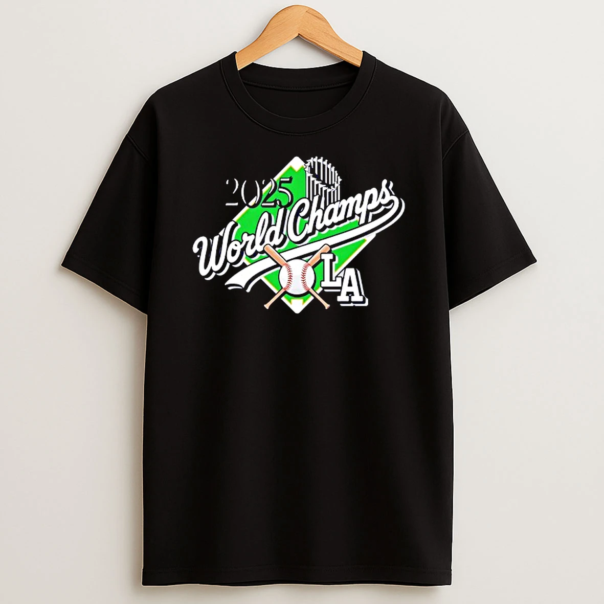 Los Angeles Dodgers 2025 World Series Champs Logo Tshirt Hoodie