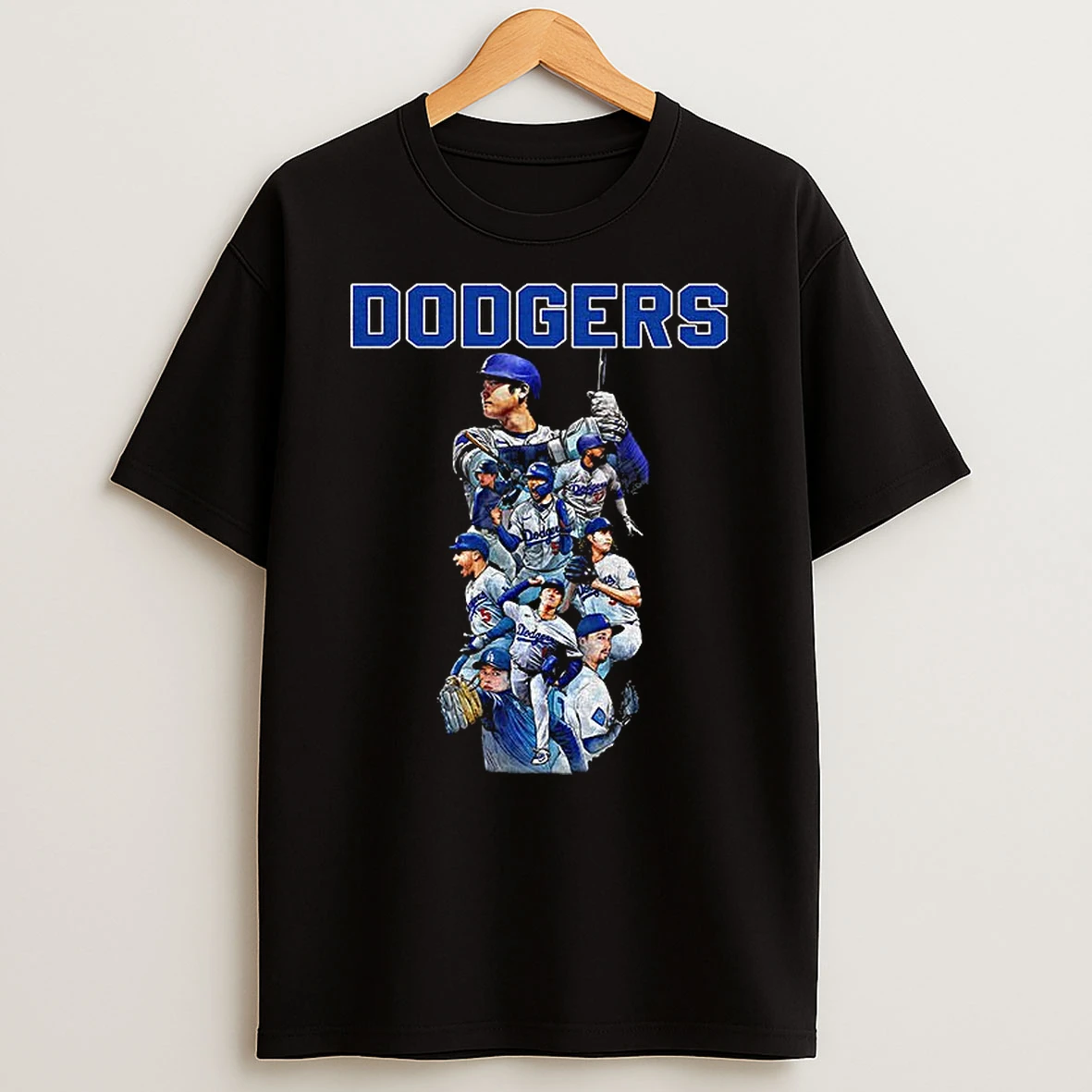 Los Angeles Dodgers All Team 2025 World Series Mlb Champions Players Cartoon Tshirt Hoodie