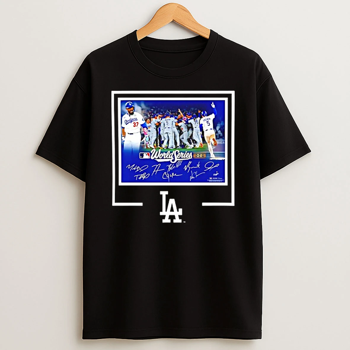 Los Angeles Dodgers Autographed World Series 2025 Signatures Tshirt Hoodie