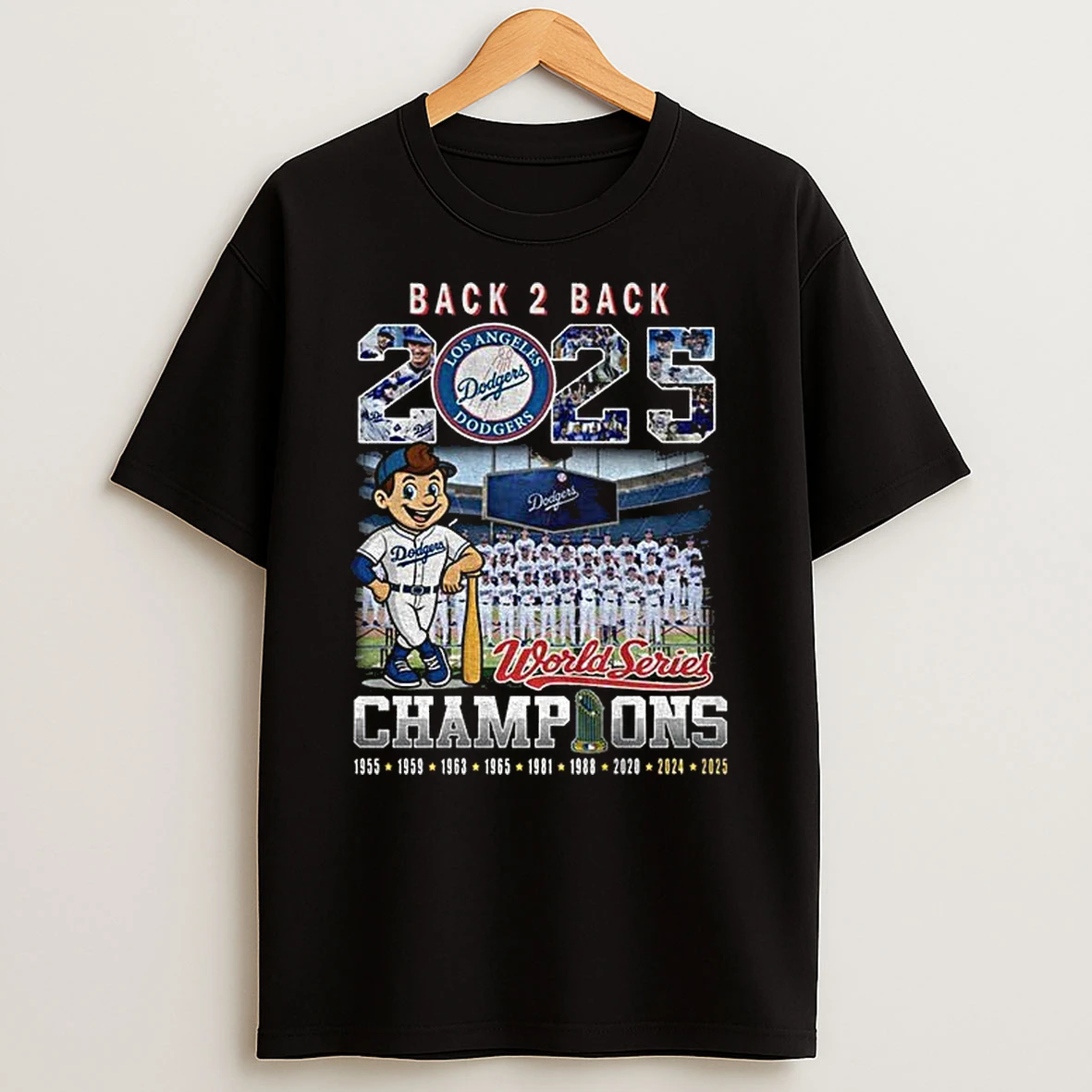 Los Angeles Dodgers Back To Back World Series Champions 2025 Tshirt Hoodie