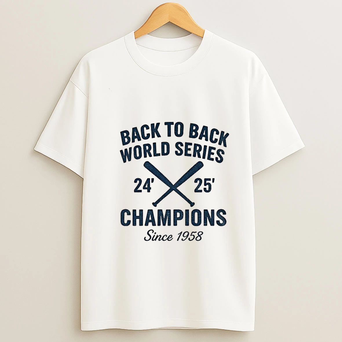Los Angeles Dodgers Back To Back World Series 24 25 Champions Since 1958 Tshirt Hoodie