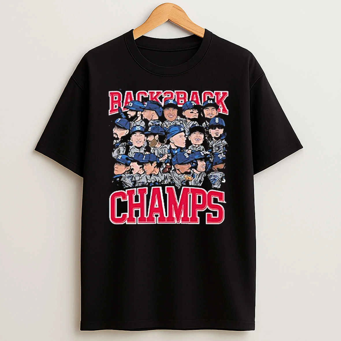 Los Angeles Dodgers Back2back Champs Tshirt Hoodie