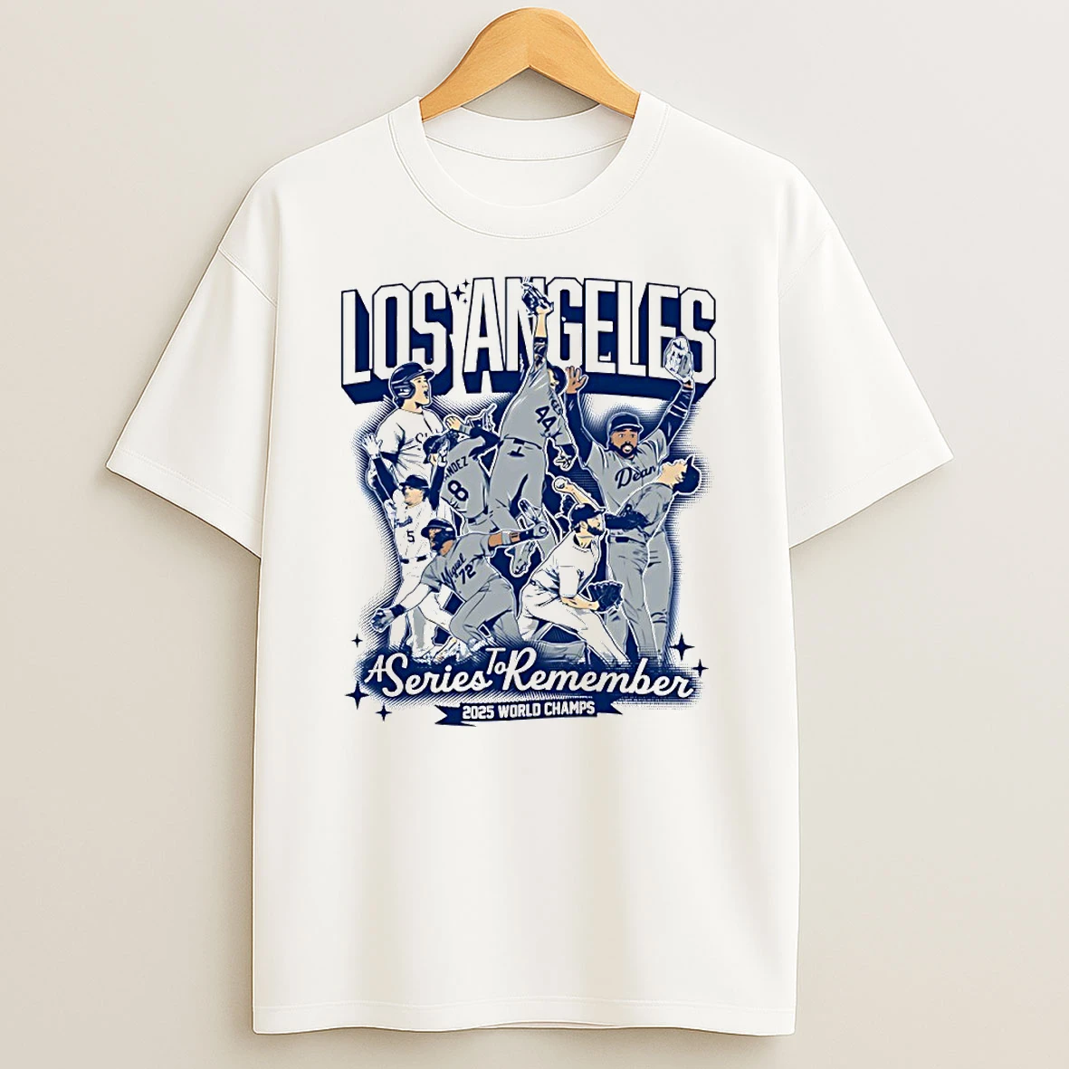 Los Angeles Dodgers Baseball 2025 World Champs A Series To Remember Circle Tshirt Hoodie