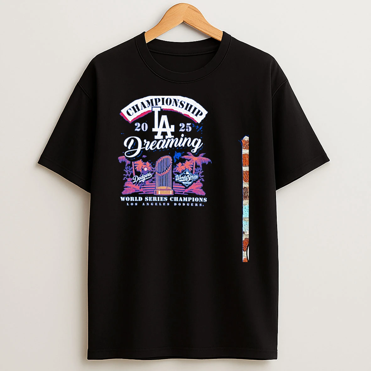 Los Angeles Dodgers Championship Dreaming 2025 World Series Champions Retro Blue Tshirt Hoodie