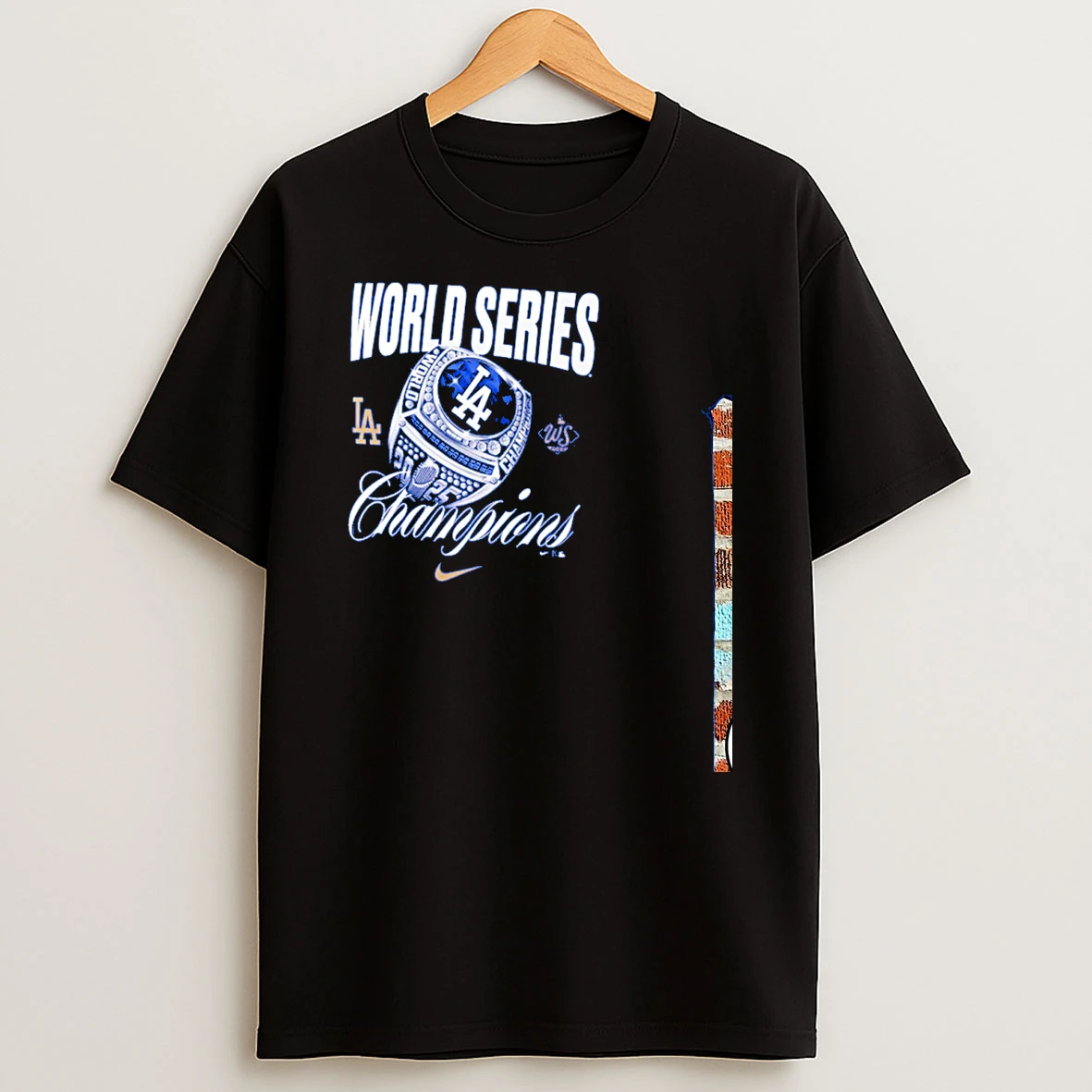 Los Angeles Dodgers Nike 2025 World Series Champions Ring Blue Tshirt Hoodie