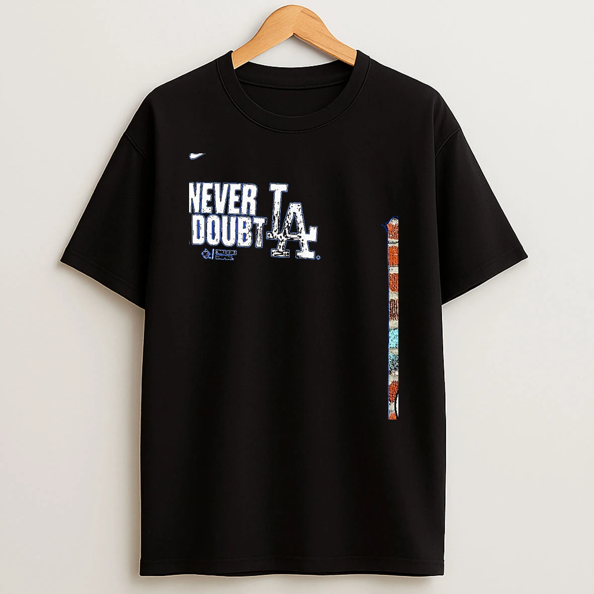 Los Angeles Dodgers Nike 2025 World Series Champions Never A Doubt Blue Tshirt Hoodie