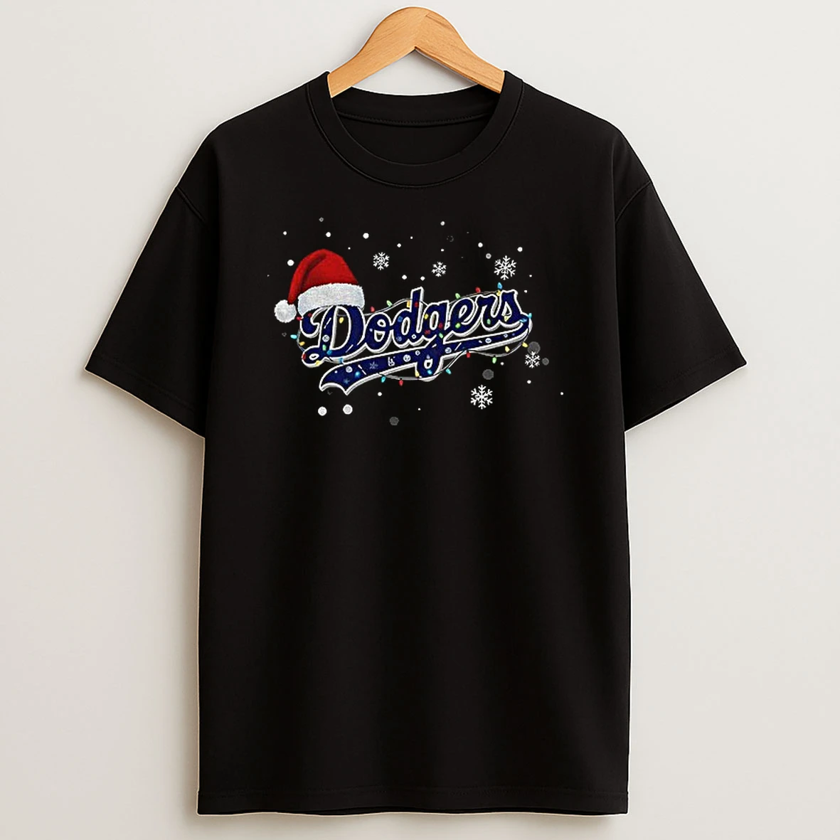 Los Angeles Dodgers Santa Hat World Series Champions 2025 Mlb Baseball Merry Christmas Tshirt Hoodie