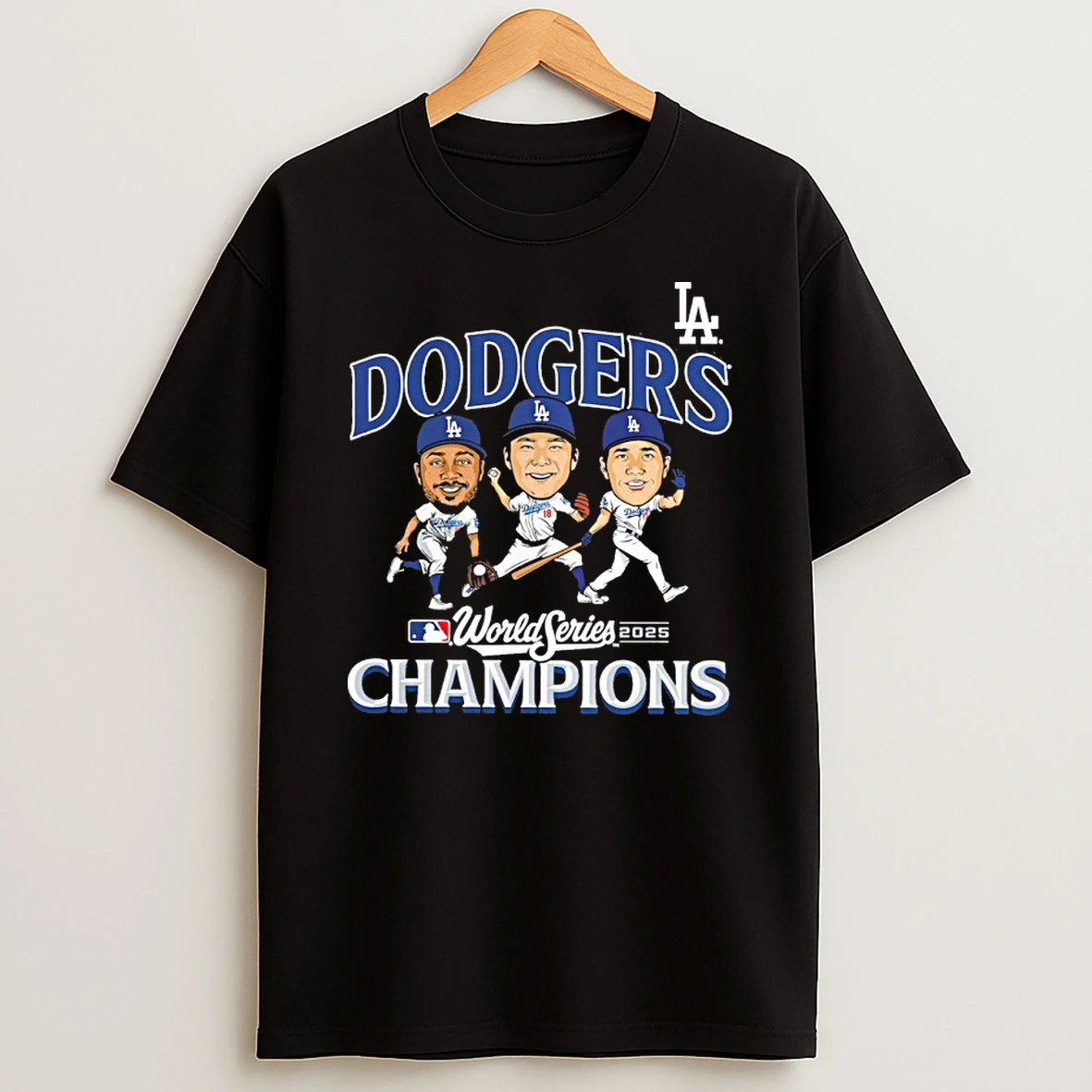 Los Angeles Dodgers Team Caricature 2025 World Series Champions Tshirt Hoodie