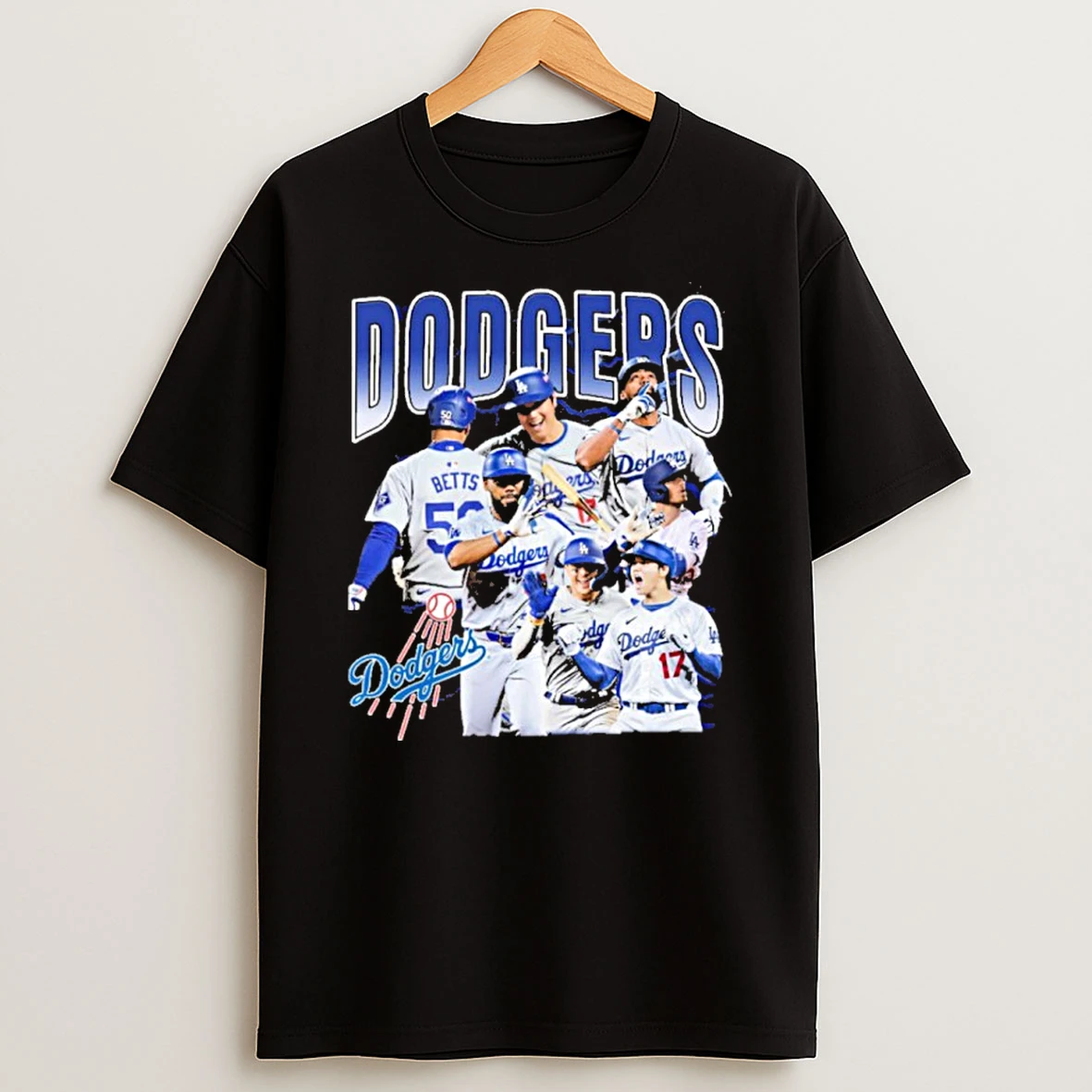 Los Angeles Dodgers Team Player Tshirt Hoodie