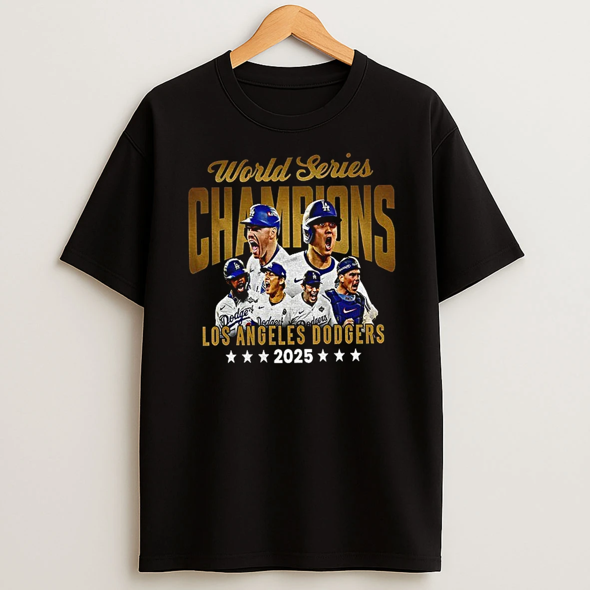 Los Angeles Dodgers Big Six World Series 2025 Champions Vintage Tshirt Hoodie