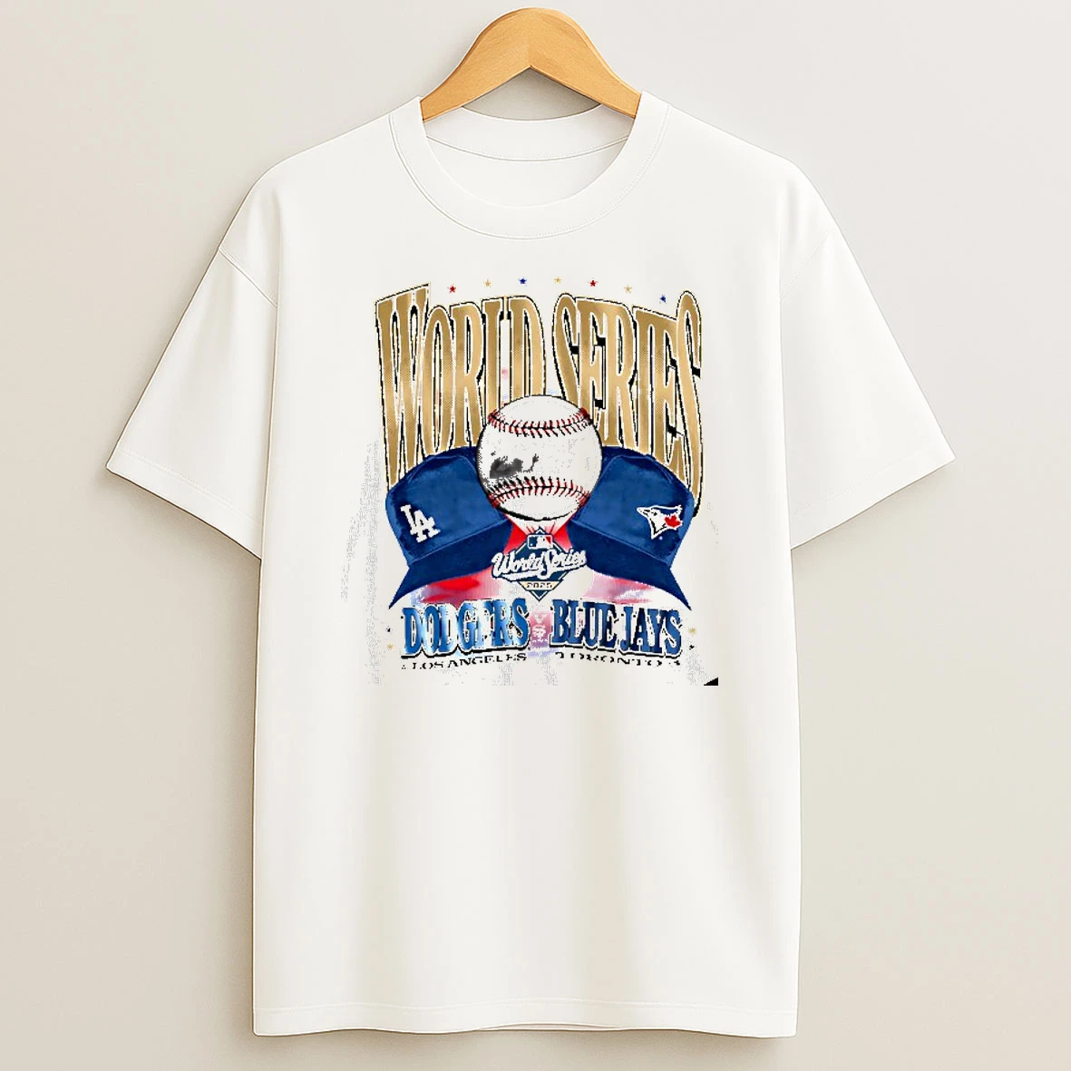 Los Angeles Dodgers Vs Toronto Blue Jays 2025 Mlb World Series Dueling Hats Tshirt Hoodie