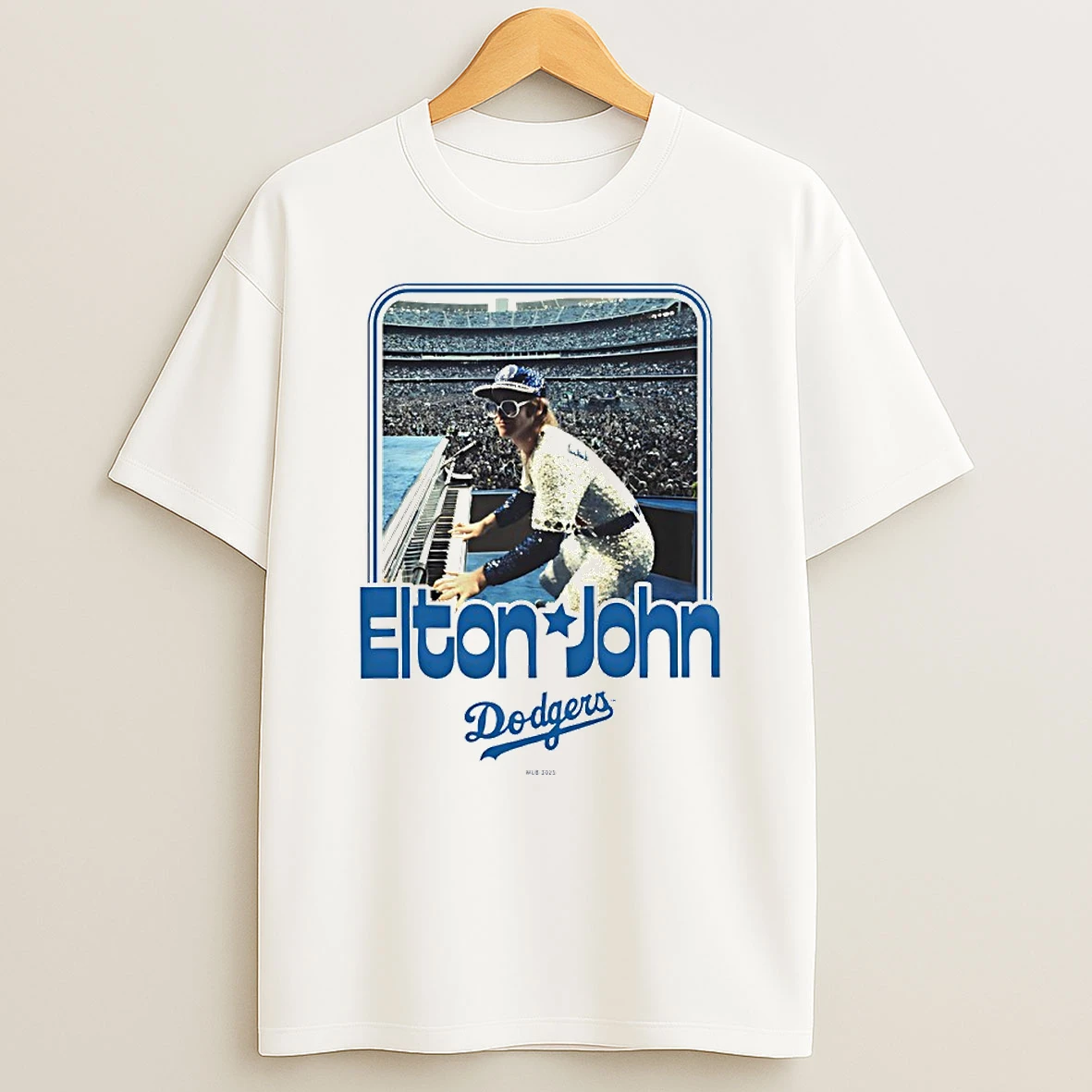 Los Angeles Dodgers X Elton John Mlb 2025 Circle Tshirt Hoodie