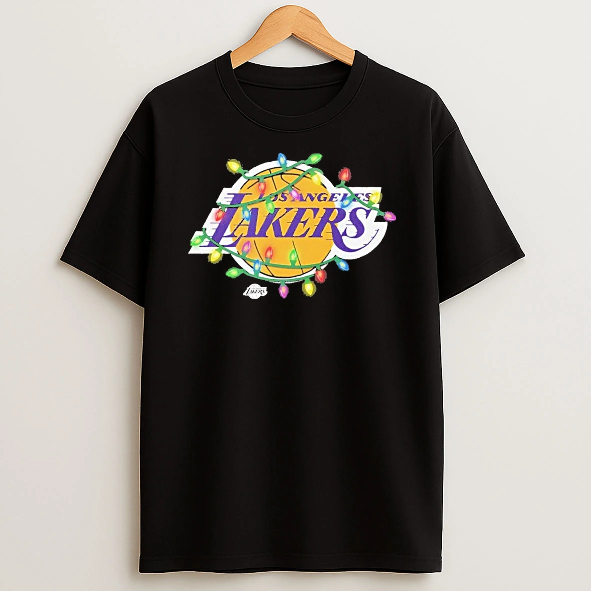 Los Angeles Lakers Logo Light Christmas Tshirt Hoodie