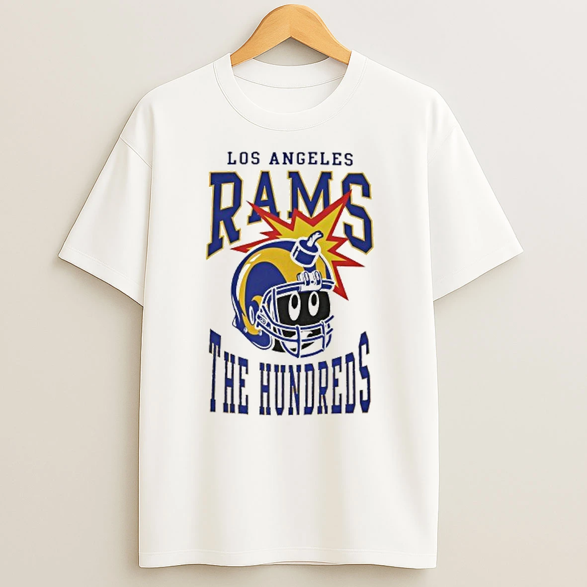 Los Angeles Rams The Hundreds Helmet Tshirt Hoodie