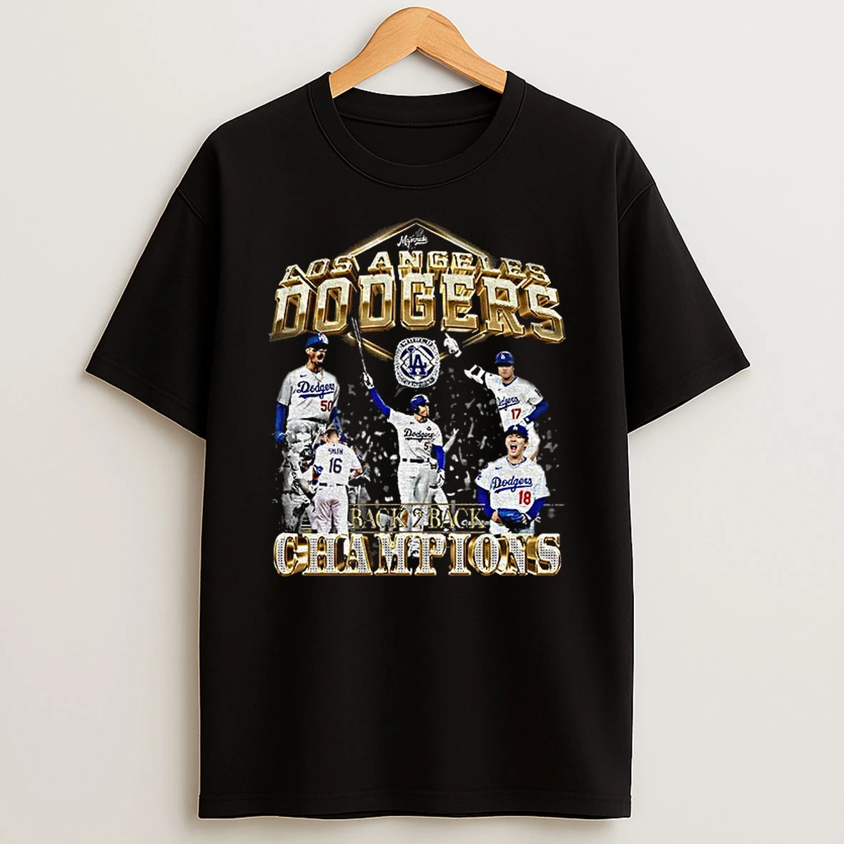 Los Angles Dodgers Job Finished Back 2 Back Champions Tshirt Hoodie